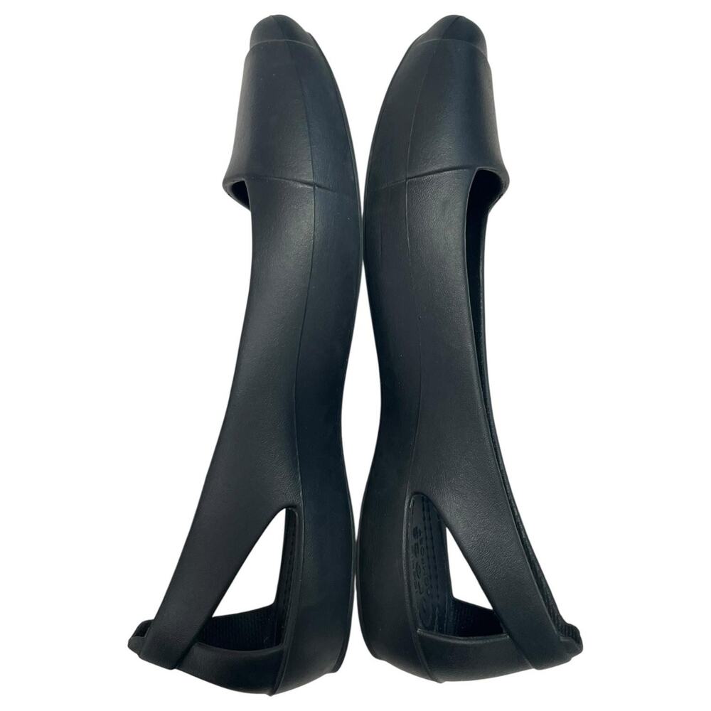 Crocs Shoes Womens Size 8 Black Sienna Flats Ballet Comfort Lightweight Slip On - Picture 4 of 10